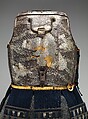 Cuirass (Armor for the Torso and Hips) and Greaves (Lower Leg Defenses), Iron, silver, gold, copper alloy, leather, wood, textile, Japanese