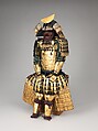 Armor (<i>Gusoku</i>), Inscribed by Yukinoshita Sadaiyé (Japanese, active 17th century), Iron, lacquer, silk, gilt copper, Japanese