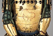 Armor (<i>Gusoku</i>), Inscribed by Yukinoshita Sadaiyé (Japanese, active 17th century), Iron, lacquer, silk, gilt copper, Japanese