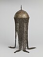 Helmet (Kulah Khud), Steel, gold, Persian