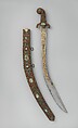 Sword (Kilij) with Scabbard, Steel, copper, coral, gold, turquoise, Turkish
