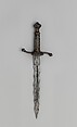 Parrying Dagger, Steel, gold, brass, wood, Italian