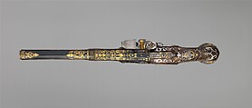 Pair of Flintlock Pistols Made for Ferdinand IV, King of Naples and Sicily (1751–1825), Royal Arms Manufactory at Torre Annunziata (Italian, Naples, established 1757), Steel, gold, wood (walnut), silver, Italo-Spanish, Naples