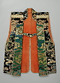 Surcoat (<i>Jinbaori</i>) for a Boy, Textile (silk), silver metallic thread, ivory, copper, Japanese