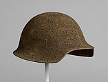 American Helmet Model No. 5, Hale & Kilburn Company (American, Philadelphia, Pennsylvania 1873–1933 Indianapolis, Indiana), Steel, paint, leather, textile, string, American, Philadelphia