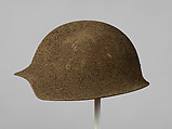 American Helmet Model No. 5, Hale & Kilburn Company (American, Philadelphia, Pennsylvania 1873–1933 Indianapolis, Indiana), Steel, paint, leather, textile, string, American, Philadelphia