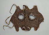 Shaffron (Horse's Head Defense), Iron, leather, copper alloy, shellac, Tibetan or Mongolian