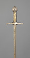 Academician Sword and Scabbard of Fernand Sabatté (1874–1940), Auguste Albert Herbemont (French, 1874–1953), Steel, nickel, silver, gold, wood, leather, French