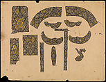 Designs for the Decoration of a Percussion Pistol, Eusebio Zuloaga Spanish, Pen, ink, colored wash, and silver on paper, Spanish