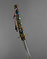 Blade and Mounting for a Sword (Katana), Steel, wood, laquer, gold, enamel, Japanese
