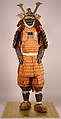 Armor (Gusoku), Iron, leather, lacquer, silk, copper alloy, Japanese