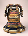 Cuirass of a <i>Dō-maru</i>, Iron, leather, lacquer, silk, gilt copper, Japanese