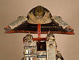 Helmet of Ashikaga Takauji (1305–1358), Iron, lacquer, leather, silk, gilt copper, Japanese