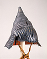 Helmet in the Shape of a Sea Conch, Iron, gold, silver, Japanese