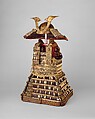 Armor (<i>Yoroi</i>) of Ashikaga Takauji (1305–1358), Iron, leather, lacquer, silk, copper, gold, pigments, Japanese