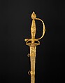 Smallsword with Scabbard, Master GG (French, active Paris, ca. 1774), Gold, steel, wood, fish skin, French, Paris