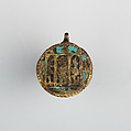 Badge or Harness Pendant, Copper, gold, enamel, Spanish