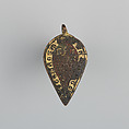 Badge or Harness Pendant, Copper, gold, enamel, Spanish