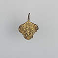 Badge or Harness Pendant, Copper, gold, possibly Spanish
