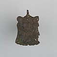 Badge or Harness Pendant, Copper, gold, enamel, Spanish, Catalonia