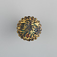 Badge or Harness Pendant, Copper, gold, enamel, probably Spanish