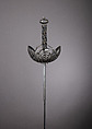 Cup-Hilted Rapier, Johann Bongen (German, Solingen, active 17th century), Steel, iron, wood, hilt, Italian, probably Naples; blade, German, Solingen
