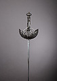 Cup-Hilted Rapier, Johann Bongen (German, Solingen, active 17th century), Steel, iron, wood, hilt, Italian, probably Naples; blade, German, Solingen