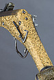 Wheellock Pistol, Steel, gold, copper, wood, horn, German, Augsburg
