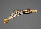Model of Wheellock Pistol, Iron, steel, gold, copper, German