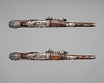 Pair of Wheellock Pistols, Steel, wood, Italian, Brescia