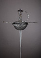 Cup-Hilted Rapier, Steel, wood, Spanish or Italian, Brescia
