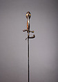 Rapier of Emperor Charles V (1500–1558), Francesco Negroli (Italian, Milan, ca. 1522–1600)  , and his brothers, Steel, gold, silver, wood, Italian, Milan