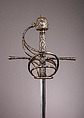 Rapier with Scabbard, Decoration attributed to Gasparo Mola (Italian, Coldre ca. 1580–1640 Rome), Steel, gold, silver, leather, wood, French or Italian