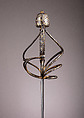 Rapier with Scabbard, Decoration attributed to Gasparo Mola (Italian, Coldre ca. 1580–1640 Rome), Steel, gold, silver, leather, wood, French or Italian
