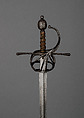 Rapier, Steel, silver, copper wire, Italian