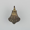 Badge or Harness Pendant, Copper, gold, enamel, Spanish