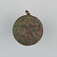 Badge or Harness Pendant, Copper, gold, Spanish