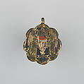 Badge or Harness Pendant, Copper, gold, enamel, Spanish
