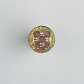 Badge or Harness Pendant, Copper, gold, enamel, Spanish