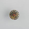 Badge or Harness Pendant, Copper, gold, enamel, Spanish