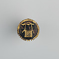 Badge or Harness Pendant, Copper, gold, enamel, Spanish