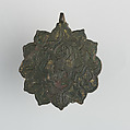 Badge or Harness Pendant, Copper, gold, enamel, Spanish