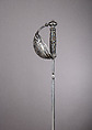 Parrying Dagger with Scabbard, Steel, iron, leather, Italian, probably Naples