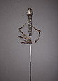 Rapier, Steel, gold, silver, Italian