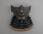 Half Mask (Menpō) with Gorget, Iron, Japanese