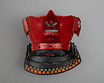 Half Mask (Menpō) with Gorget, Iron, Japanese
