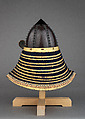 Helmet (<i>Kabuto</i>), Iron, textile, lacquer, gilt bronze, Japanese