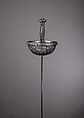 Cup-Hilted Rapier, Cup signed Carlo Piccinino (Italian, Milan, active ca. 1650–75), Steel, iron, Italian, Milan; blade, German, Solingen