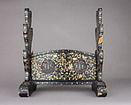 Sword Rack (Katana Kake), Wood, lacquer, iron, gold, Japanese