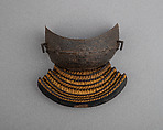 Shallow Face Mask with Gorget (Tsubame-Gata), Iron, Japanese